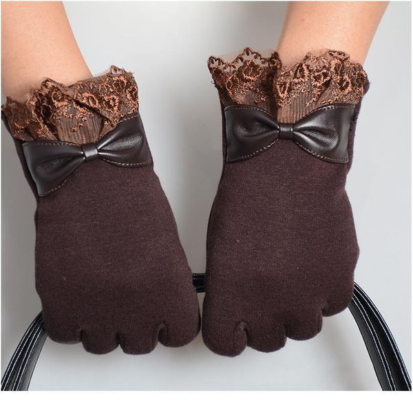 fashion touch screen warm lace gloves women elegant autumn winter long full finger glove mittens bow decoration sqcnjk, Black
fashion touch screen warm lace gloves women elegant autumn winter long full finger glove mittens bow decoration sqcnjk, Black