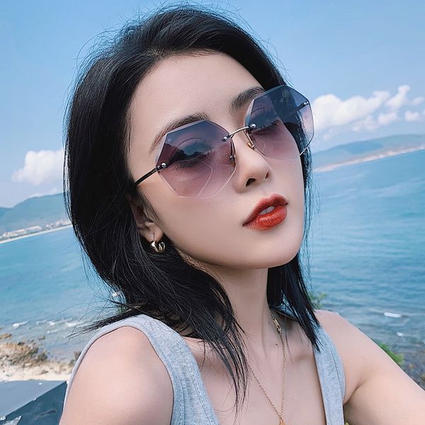 2020nifiy frameless trimming women's online red sunglasses 2020 new fashion sunglasses korean style fashion big face round face, White;black
2020nifiy frameless trimming women's online red sunglasses 2020 new fashion sunglasses korean style fashion big face round face, White;black