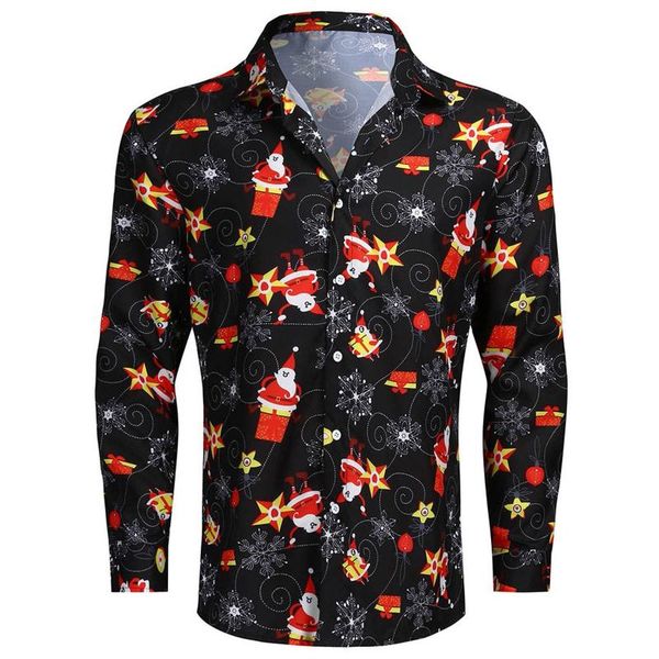 men's casual shirts male fahionable christmas style printing men turn-down collar print slim long sleeve party dress shirt blouse, White;black
men's casual shirts male fahionable christmas style printing men turn-down collar print slim long sleeve party dress shirt blouse, White;black