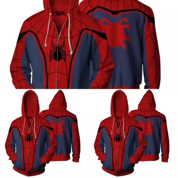 new european 3d print hooded cardigan new european 3d sweater print hooded sweater zipper zipper cardigan uv1hx, Black