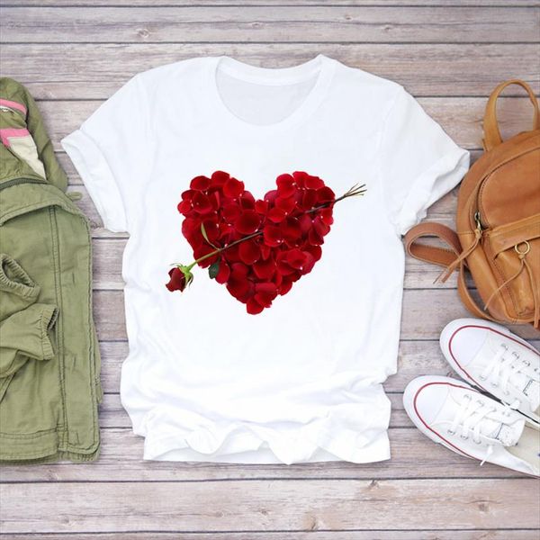 женские футболки sweet fashion 90s одежда валентина любовь симпатичные цветочные женщины печать дамы топ t графический женский tee рубашка, White
женские футболки sweet fashion 90s одежда валентина любовь симпатичные цветочные женщины печать дамы топ t графический женский tee рубашка, White