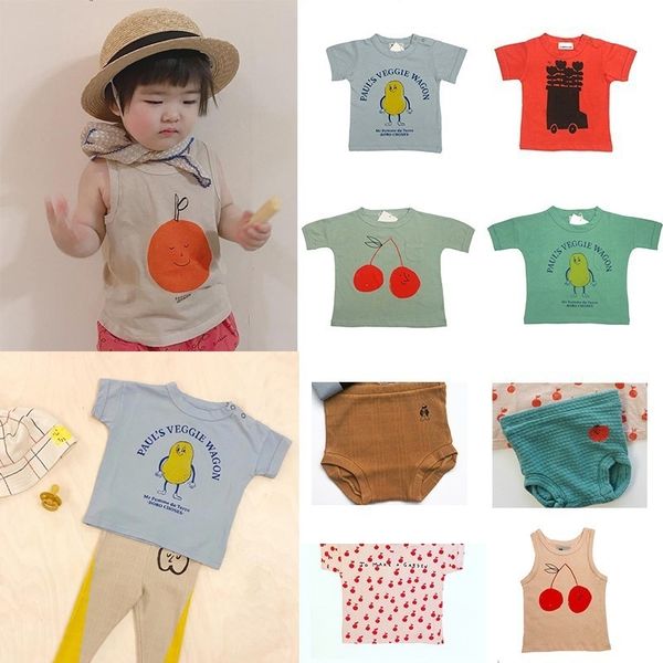 on stock kids t shirts 2019 bc summer boys girls cherry print short sleeve t shirts baby child cotton fashion tees clothes y200704, Blue 
on stock kids t shirts 2019 bc summer boys girls cherry print short sleeve t shirts baby child cotton fashion tees clothes y200704, Blue