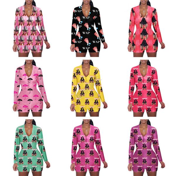 autumn winter women jumpsuit wap letters umbrella long sleeves shorts romper v neck home jumpsuits caroon casual siamese trousers d102304, White
autumn winter women jumpsuit wap letters umbrella long sleeves shorts romper v neck home jumpsuits caroon casual siamese trousers d102304, White