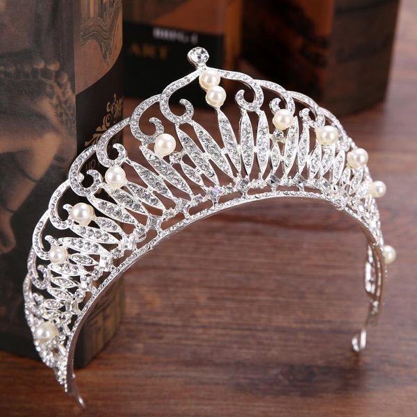bridal headdress crown new 2020 dress wedding princess grand korean jewelry super fairy accessories, Silver
