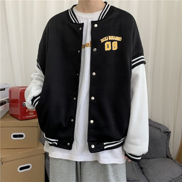 зимние новые ins color colleding кардиган плюшевая бейсбольная куртка для мужчин, Black
зимние новые ins color colleding кардиган плюшевая бейсбольная куртка для мужчин, Black