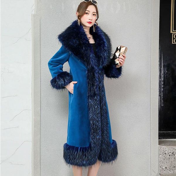 women's fur & faux big female jacket autumn winter coat women clothes 2021 korean vintage long plus size fourrure femme 4598, Black
women's fur & faux big female jacket autumn winter coat women clothes 2021 korean vintage long plus size fourrure femme 4598, Black