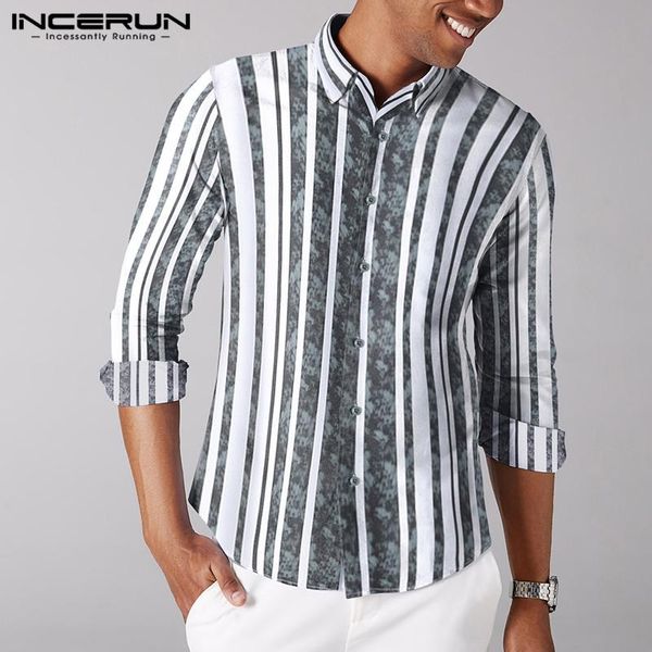 incerun fashion striped shirt men streetwear turn-down collar long sleeve 2020 business casual shirts brand chic camisas hombre, White;black
incerun fashion striped shirt men streetwear turn-down collar long sleeve 2020 business casual shirts brand chic camisas hombre, White;black