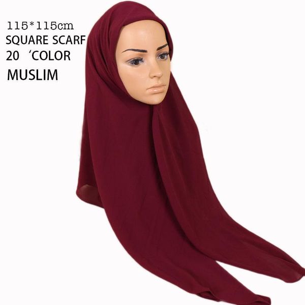 2020 women's cover pearl chiffon monochrome square national style baotou large square scarf hijab, Blue;gray
2020 women's cover pearl chiffon monochrome square national style baotou large square scarf hijab, Blue;gray
