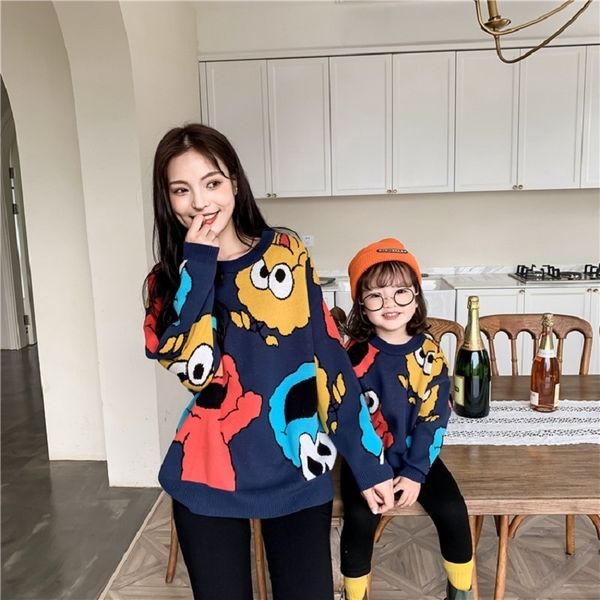 mother daughter sweaters knitted clothing cartoon funny family matching shirts clothes autumn winter clothing christmas pajamas y200713, Blue
mother daughter sweaters knitted clothing cartoon funny family matching shirts clothes autumn winter clothing christmas pajamas y200713, Blue