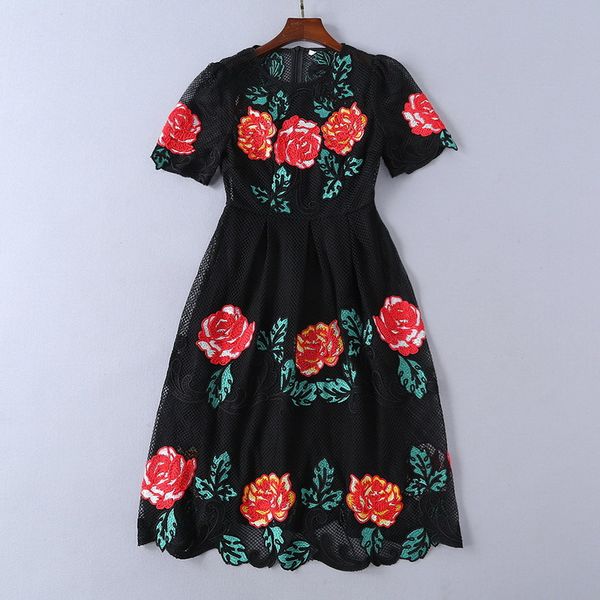 milan runway dress 2019 spring black o neck short sleeve panelled hollow out tulle designer dress brand same style dress 122909
milan runway dress 2019 spring black o neck short sleeve panelled hollow out tulle designer dress brand same style dress 122909