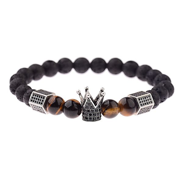 charm geometric crown black cz zircon pave lava bracelet men classic beads tiger eye stone bracelet for women bileklik homme
charm geometric crown black cz zircon pave lava bracelet men classic beads tiger eye stone bracelet for women bileklik homme