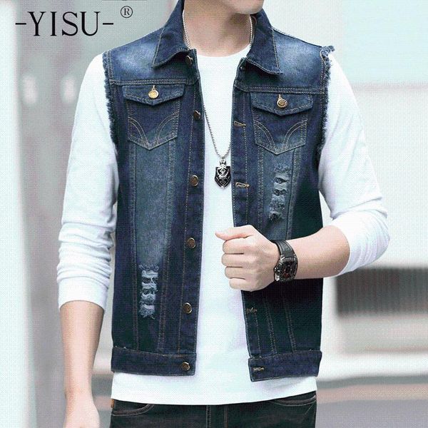 yisu men's vest jacket 2020 autumn new products simplicity denim vest sleeveless casual slim water wash all-match fashion top, Black;white
yisu men's vest jacket 2020 autumn new products simplicity denim vest sleeveless casual slim water wash all-match fashion top, Black;white