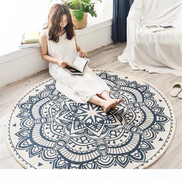 nordic ethnic style round large area bedroom bohemian floor mat cotton floor mat woven 90cm 120cm 150cm
nordic ethnic style round large area bedroom bohemian floor mat cotton floor mat woven 90cm 120cm 150cm