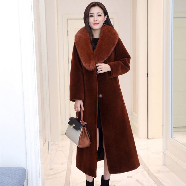 2021 new real fox new winter jacket turtleneck with hood warm female fur coat thick lamb jackets long coats under wxf552 pgaf, Black
2021 new real fox new winter jacket turtleneck with hood warm female fur coat thick lamb jackets long coats under wxf552 pgaf, Black