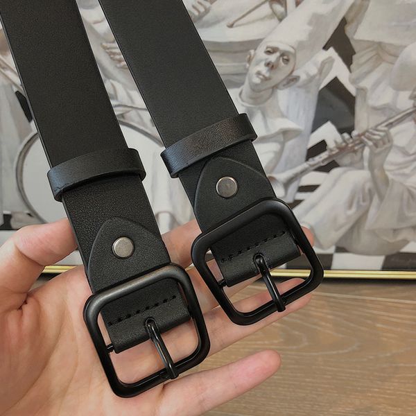 men and women black versatile simple pants korean version student casual fashion ins young people belt man, Black;brown
men and women black versatile simple pants korean version student casual fashion ins young people belt man, Black;brown