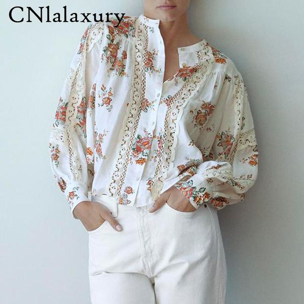 women 2021 fashion lace patchwork floral print blouse vintage puff sleeve female shirts blusas mujer chic blusa feminina, White
women 2021 fashion lace patchwork floral print blouse vintage puff sleeve female shirts blusas mujer chic blusa feminina, White