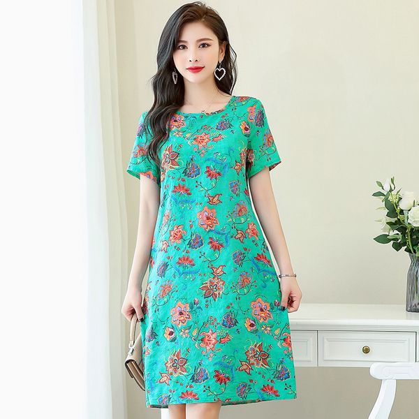 2021 new summer dress print o-neck short sleeve vestido de mujer women clothes plus size vintage sundress vestidos hu2j, Black;gray
2021 new summer dress print o-neck short sleeve vestido de mujer women clothes plus size vintage sundress vestidos hu2j, Black;gray