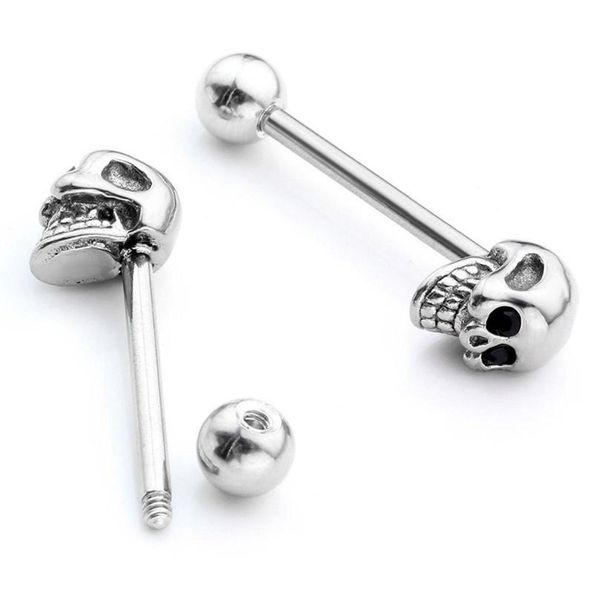 modrsa 1piece punk skull tongue piercing stainless steel crystal tongue rings barbell ear tragus septum piercing body jewelry f sqczui, Silver
modrsa 1piece punk skull tongue piercing stainless steel crystal tongue rings barbell ear tragus septum piercing body jewelry f sqczui, Silver