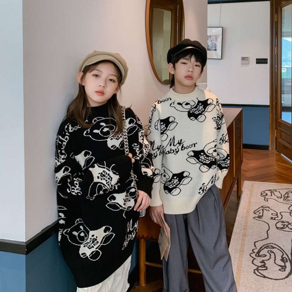 bear letter long children's fashionable sweater black both boys girls can keep warm in autumn and winter lrcbmr5i, Blue
bear letter long children's fashionable sweater black both boys girls can keep warm in autumn and winter lrcbmr5i, Blue
