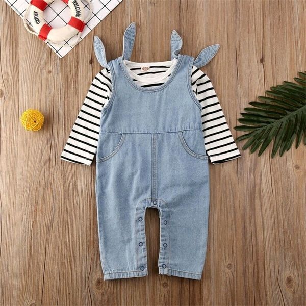 2020 new autumn winter 0- newborn infant jumpsuit baby boy girl warm clothes set striped t-shirt bib pants overalls outfit lj201223, White
2020 new autumn winter 0- newborn infant jumpsuit baby boy girl warm clothes set striped t-shirt bib pants overalls outfit lj201223, White