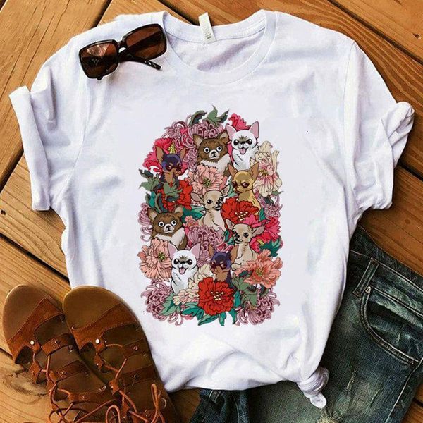 chihuahua flower print women t shirt summer new fashion tshirt funny dog design lovely girl t-shirt tee shirt femme, White
chihuahua flower print women t shirt summer new fashion tshirt funny dog design lovely girl t-shirt tee shirt femme, White