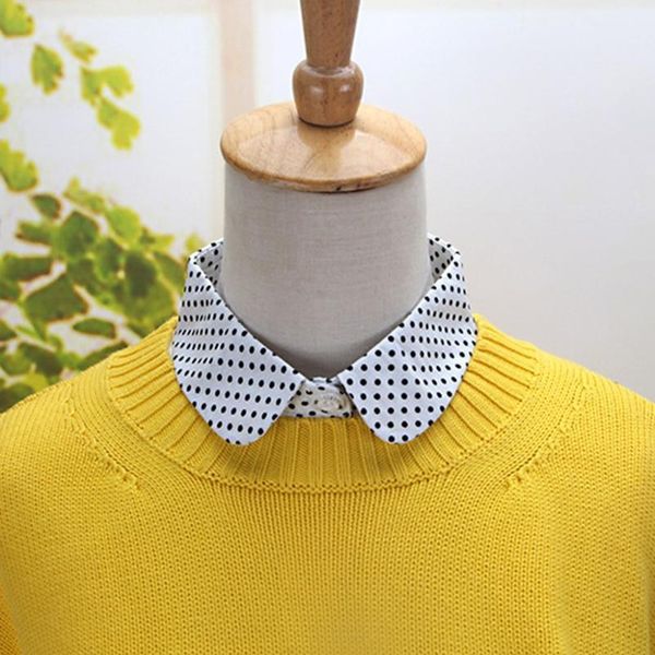women pure color wave point pattern lapel choker necklace shirt fake false collar qyldsm, Blue;red
women pure color wave point pattern lapel choker necklace shirt fake false collar qyldsm, Blue;red