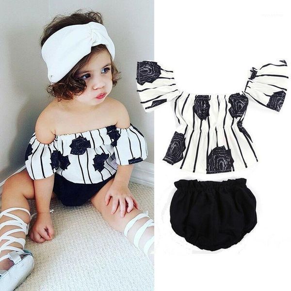 clothing sets born toddler baby girl clothes set off shoulder striped blouse floral pants shorts summer outfits 0-24m1, White
clothing sets born toddler baby girl clothes set off shoulder striped blouse floral pants shorts summer outfits 0-24m1, White