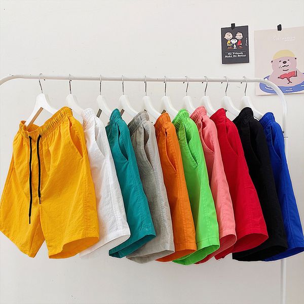 summer new urban youth shorts candy fashion casual capris men's ten color quick drying beach pants, White;black
summer new urban youth shorts candy fashion casual capris men's ten color quick drying beach pants, White;black