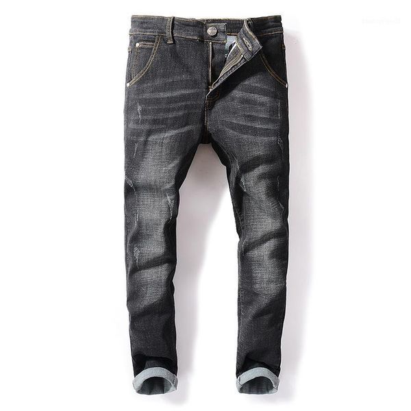 men's jeans man male tide brand elastic force bound feet pants trend black leisure long denim streetwear1, Blue
men's jeans man male tide brand elastic force bound feet pants trend black leisure long denim streetwear1, Blue