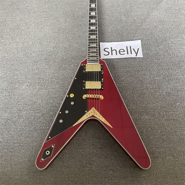 special shaped v-shaped, left hand electric guitar, wine red body, real pictures, can be modified and customized
special shaped v-shaped, left hand electric guitar, wine red body, real pictures, can be modified and customized