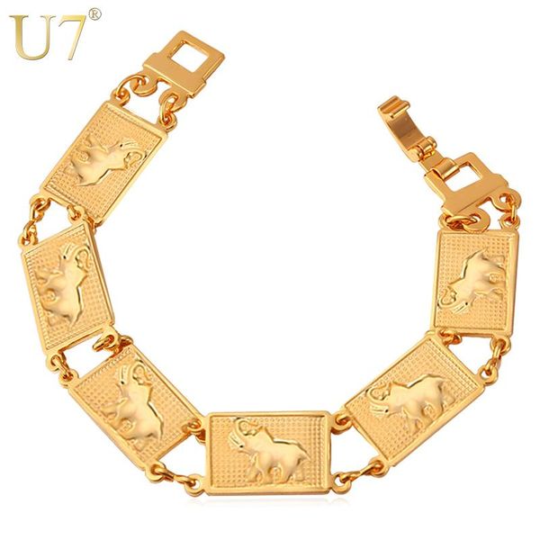 link, chain u7 elephant pattern gold/silver color fashion jewelry 19 cm link trendy animal & bracelets h483, Black
link, chain u7 elephant pattern gold/silver color fashion jewelry 19 cm link trendy animal & bracelets h483, Black