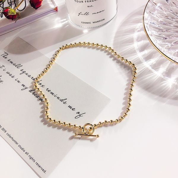 personalized chain all-match necklace internet celebrity simple round necklace trendy golden ball otbuckle choker female, Silver
personalized chain all-match necklace internet celebrity simple round necklace trendy golden ball otbuckle choker female, Silver
