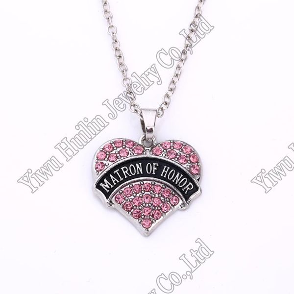 pendant necklaces matron of honor clear crystal heart necklace wedding jewelry gift, Silver
pendant necklaces matron of honor clear crystal heart necklace wedding jewelry gift, Silver