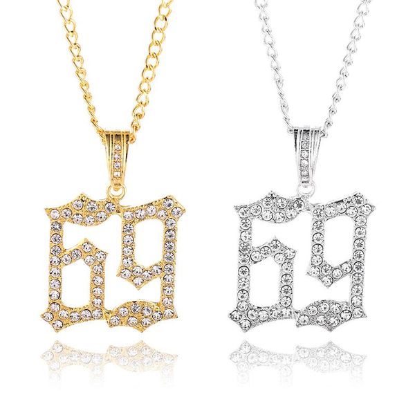 hip hop fashion crystal 69 saw necklace alloy gold color with long chain necklace for women men jewelry gifts, Silver
hip hop fashion crystal 69 saw necklace alloy gold color with long chain necklace for women men jewelry gifts, Silver