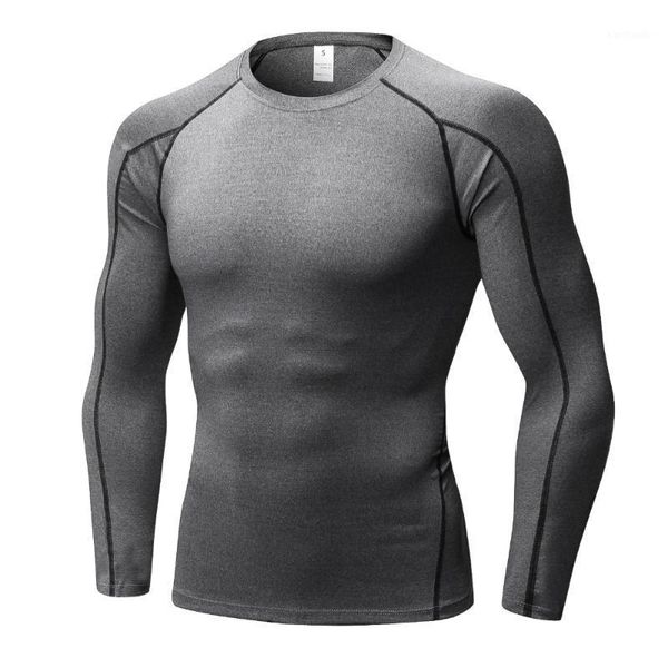 

running jerseys quick dry compression men's long sleeve t-shirts shirt fitness tight tennis soccer jersey gym sportswear1, Black;blue