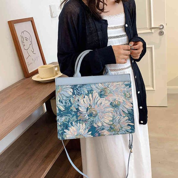 large capacity bag women's new fashion single shoulder messenger bag portable oil painting tote handbags deals
large capacity bag women's new fashion single shoulder messenger bag portable oil painting tote handbags deals