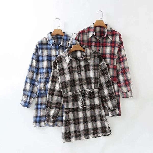 2021 ins fashion women plaid dresses long sleeve women spring autumn loose dresses ins clothing, Black;gray
2021 ins fashion women plaid dresses long sleeve women spring autumn loose dresses ins clothing, Black;gray