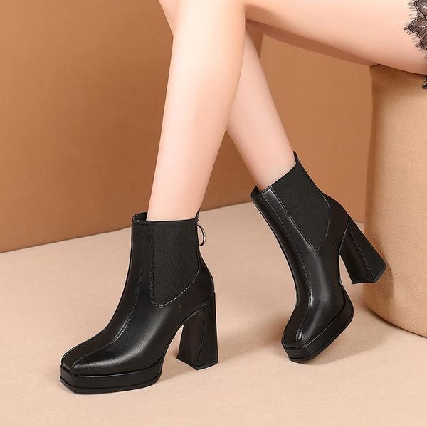 boots 2021 autumn winter genuine leather women ankle vintage high heels pumps est basic party office shoes woman1, Black
boots 2021 autumn winter genuine leather women ankle vintage high heels pumps est basic party office shoes woman1, Black