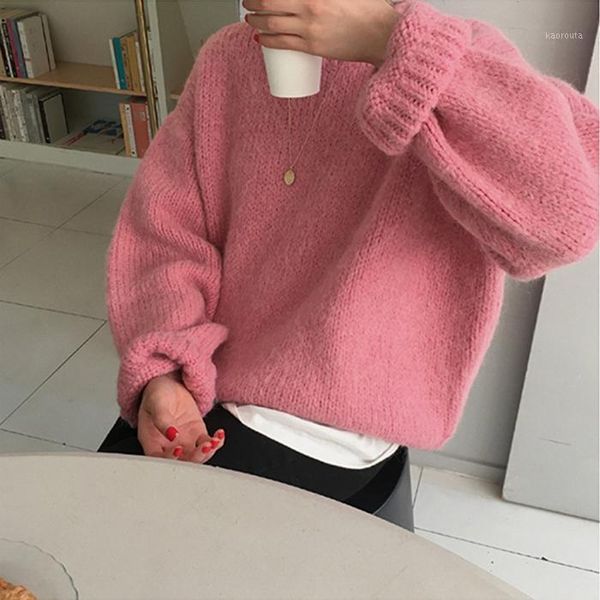 new blue winter sweater women pullover girls vintage pink autumn elegant female knitted outerwear warm sweater oversize1, White;black
new blue winter sweater women pullover girls vintage pink autumn elegant female knitted outerwear warm sweater oversize1, White;black