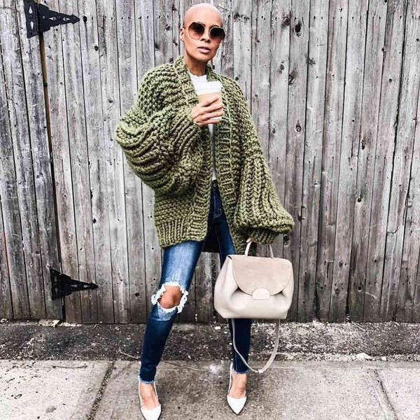 sweaters women's comfy cardigan batswing sleeve soft texture full crochet sweater chunky knitting kit female woman ulgj, White;black
sweaters women's comfy cardigan batswing sleeve soft texture full crochet sweater chunky knitting kit female woman ulgj, White;black