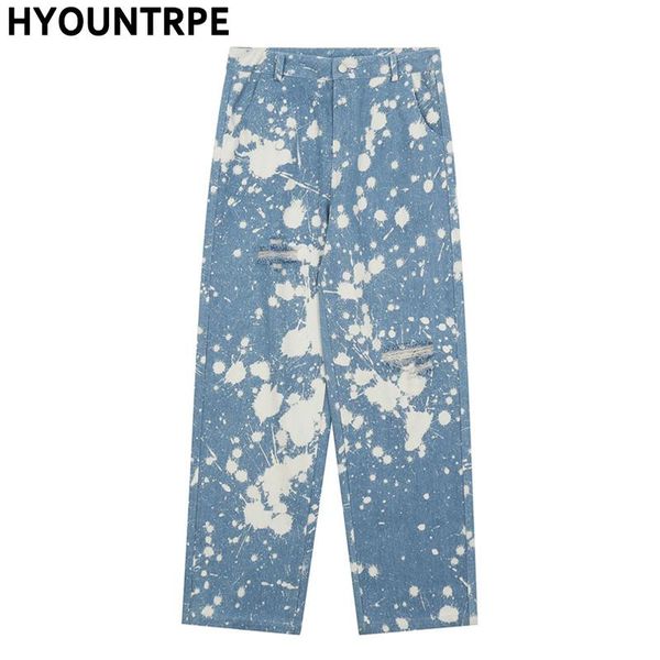 men's jeans high street tie-dyed denim pants casual ripped holes straight mens fashion streetwear trousers hip hop joggers, Blue
men's jeans high street tie-dyed denim pants casual ripped holes straight mens fashion streetwear trousers hip hop joggers, Blue