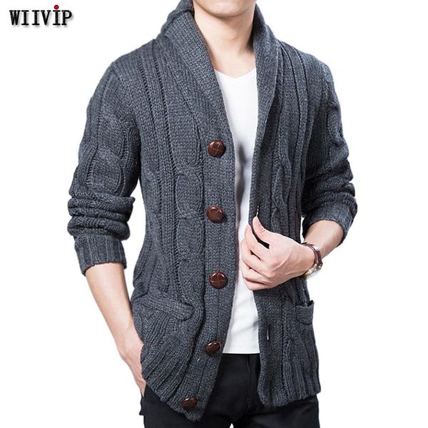 men's sweaters wiivip winter spring sweater men thick wool blend full sleeves solid cardigans mens outwear sweatercoat knited yw021, White;black
men's sweaters wiivip winter spring sweater men thick wool blend full sleeves solid cardigans mens outwear sweatercoat knited yw021, White;black