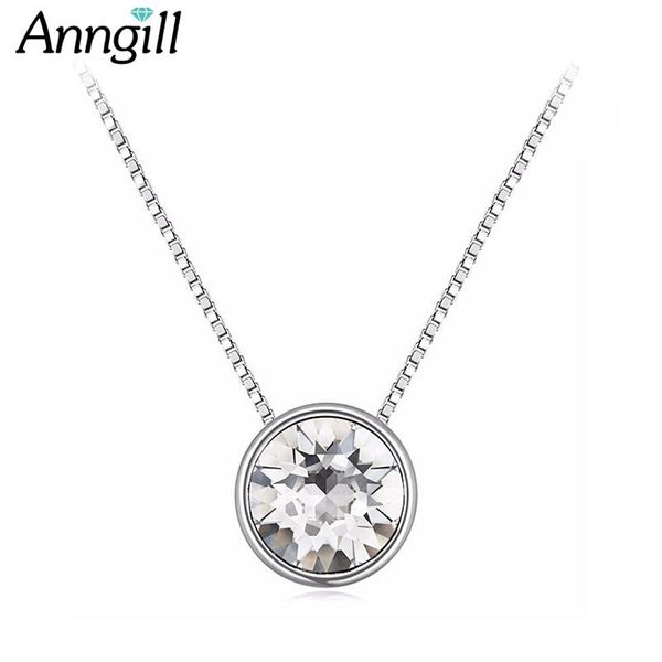 pendant necklaces original crystals from necklace for women box chain birthday gift jewelry wholesale, Silver
pendant necklaces original crystals from necklace for women box chain birthday gift jewelry wholesale, Silver