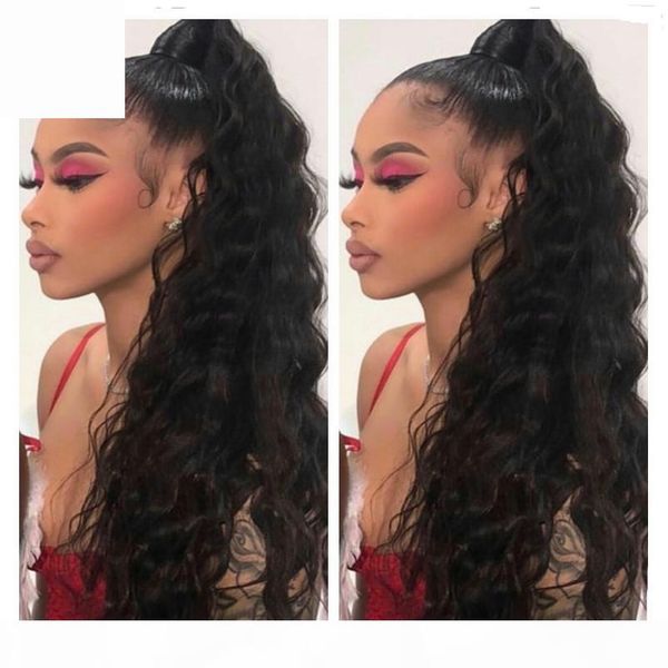 one piece clip in ponytail extensions water wavy real human hair wrap drawstring ponytail extensions 160 grams 16 inch 1b# off black
one piece clip in ponytail extensions water wavy real human hair wrap drawstring ponytail extensions 160 grams 16 inch 1b# off black