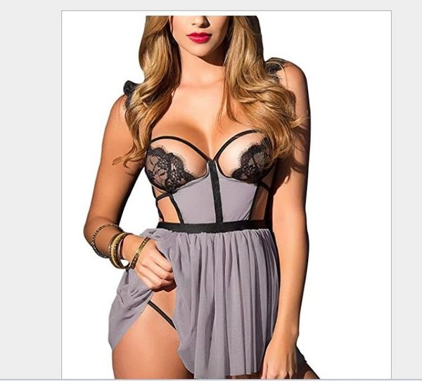 underwear wholesale ladies underwear mesh perspective suspender leaky back nightdress suit, Red;black
underwear wholesale ladies underwear mesh perspective suspender leaky back nightdress suit, Red;black