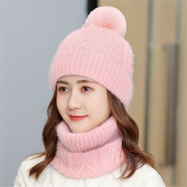 women's velvet wool bib sets women hair ball knit caps female outdoor cycling windproof beanie skullies hats suit y201024, Blue;gray
women's velvet wool bib sets women hair ball knit caps female outdoor cycling windproof beanie skullies hats suit y201024, Blue;gray