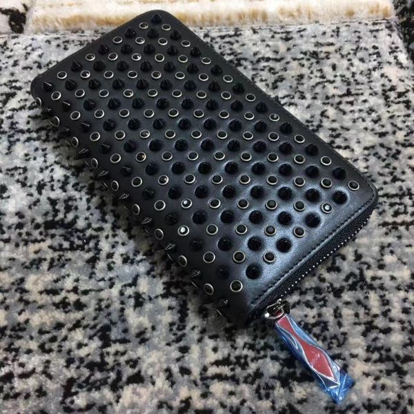 long style panelled spiked clutch women men brands wallets p atent leather mixed color rivets bag clutches lady purses with spikes, Red;black
long style panelled spiked clutch women men brands wallets p atent leather mixed color rivets bag clutches lady purses with spikes, Red;black