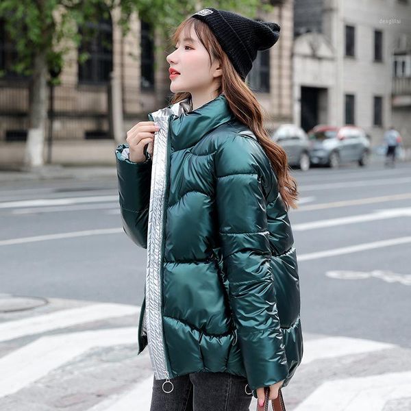 2020 autumn women's winter coats fashion glossy stand collar parkas winter jacket women shinny padded cotton coat1, Black
2020 autumn women's winter coats fashion glossy stand collar parkas winter jacket women shinny padded cotton coat1, Black