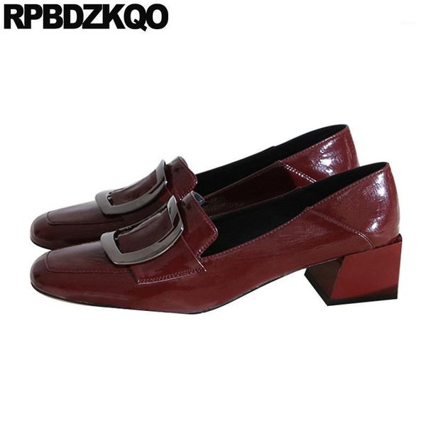 dress shoes designer square toe patent leather genuine thick fashion brand women 2021 slip on wine red pumps size 4 34 medium heels1, Black
dress shoes designer square toe patent leather genuine thick fashion brand women 2021 slip on wine red pumps size 4 34 medium heels1, Black
