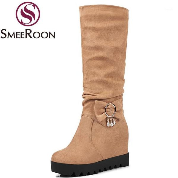 boots smeeroon arrive flock mid calf round toe height increasing leisure campus warm winter women's shoes1, Black
boots smeeroon arrive flock mid calf round toe height increasing leisure campus warm winter women's shoes1, Black